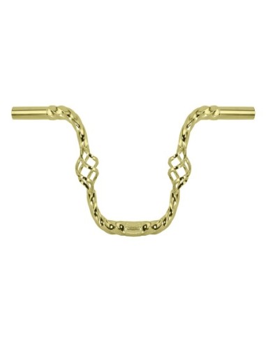 Cage Twisted Handlebar 9 25.4mm Gold.